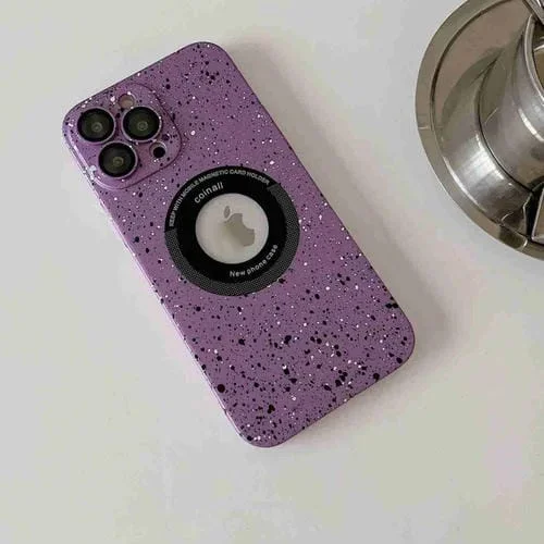 Funda Magnética para Teléfono iPhone 12 Pro Max Splash Ink Magsafe (Púrpura)