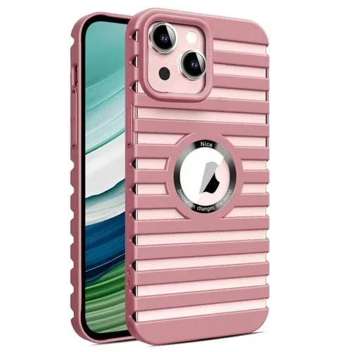 Funda Magnética para Teléfono iPhone 14 Plus Magsafe Disipación de Calor Hueca (Rosa)