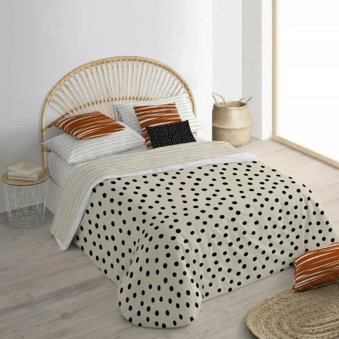 Funda nórdica decolores vitoria beige 175 hilos 140 x 200 cm cuello de botella