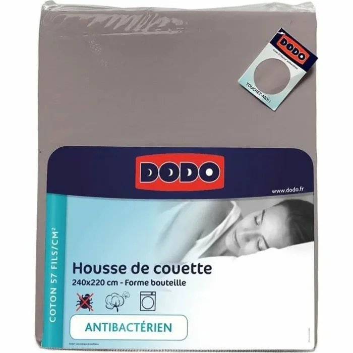 Funda nórdica dodo antibacteriana taupé 240 x 220 cm