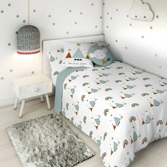 Funda nórdica haciendo el indio susanita reversible cama de 105 (180 x 220 cm)