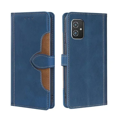 Funda para Asus Zenfone8 ZS590KS Caja de Cuero con Hebilla Magnética (Azul)