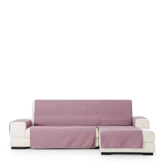 Funda para chaise longue de brazo corto derecho eysa silver rojo 100 x 110 x 240 cm
