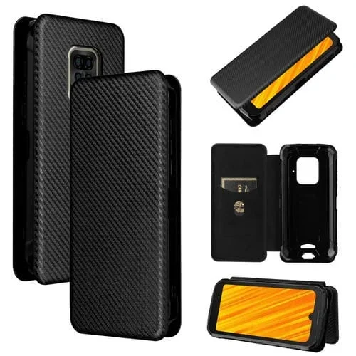 Funda para Doogee S59 S59 Pro TPU PC Cuero PU Flip Horizontal Magnética con Ranura (Negro)