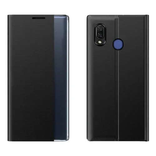 Funda para Galaxy A20 A30 Paño Textura Lisa Tapa Magnética Horizontal Estuche PC Soporte Suspensión (Negro)