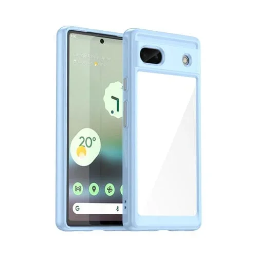 Funda para Google Pixel 6A Colorful Series Acrílico + TPU (Azul)