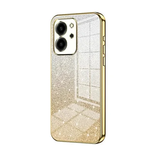Funda para Honor 80 SE Galvanizada con Polvo de Brillo Degradado (Dorado)