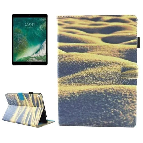 Funda para iPad Pro 10.5 Pulgadas Desert Pattern Cuero con Soporte, Ranuras para Tarjetas, Billetera y Bolígrafo
