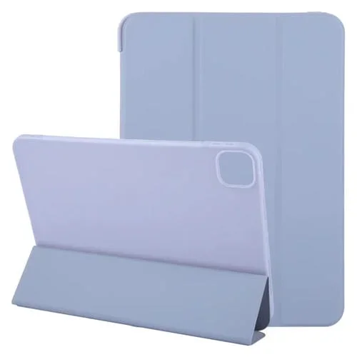 Funda para iPad Pro 11 Gebei Cuero Tapa Abatible 3 Pliegues Resistente (2024) (Morado Claro)