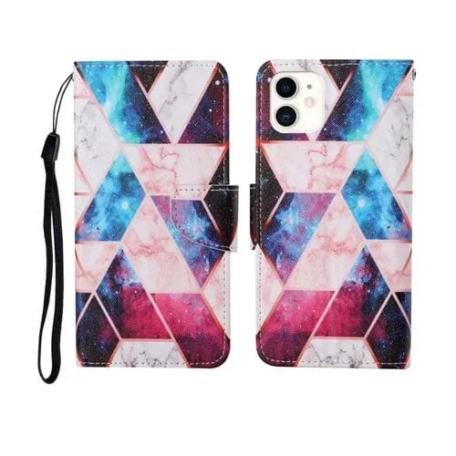 Funda para iPhone 11 Patrón Pintado Caso Horizontal Flip Leather (Mármol)