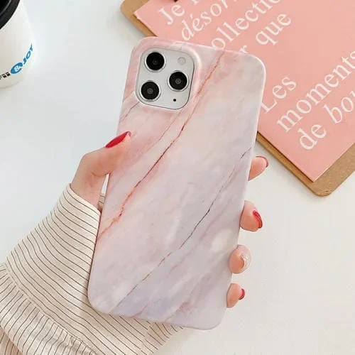 Funda para iPhone 11 Pro Max Marble Frosted TPU Phone Case (Gris)