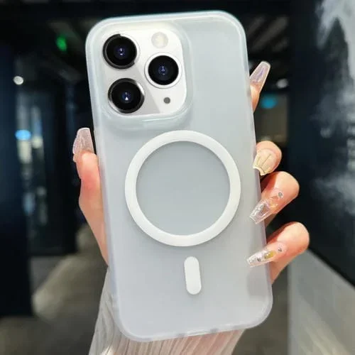 Funda para iPhone 11 Pro Max Transparente Magsafe PC Híbrida TPU (Blanco)