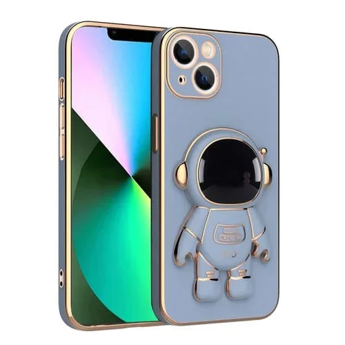 Funda para iPhone 11 Pro Plating Astronaut Holder Phone Case (Sierra Blue)