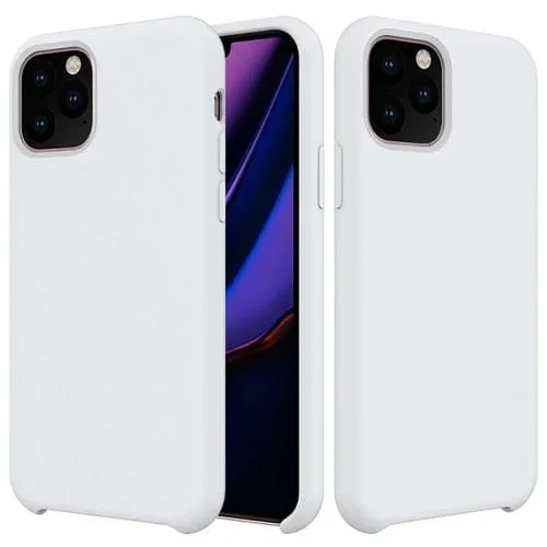 Funda para iPhone 11 Pro Silicona Líquida a Prueba de Golpes (Blanco)