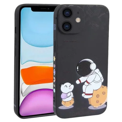 Funda para iPhone 11 TPU Astronaut Pattern Función Protectora (Negro)