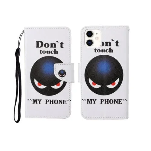 Funda para iPhone 12 Mini Pattern Horizontal Flip Leather (Planet)