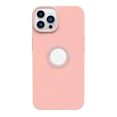 Funda para iPhone 12 Pro Max Contrast Color 3 en 1 TPU Phone Case (Rosa)