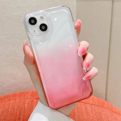 Funda para iPhone 12 Space Phone Case Gradiente Galvanizado Botón (Rosa)