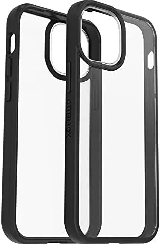 Funda para iPhone 13 mini / iPhone 12 mini OtterBox Sleek,resistente a golpes y caídas,Ultra-fina, Protectora,Testada con los estándares Militares anticaídas, Transparente/Negro, Sin Pack Retail