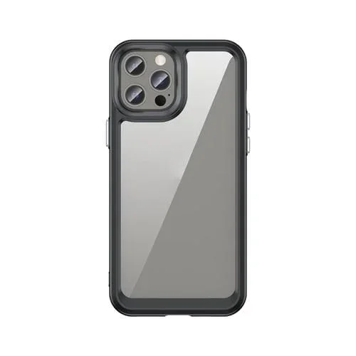 Funda para iPhone 13 Pro Colorful Series Acrílico + TPU (Negro)
