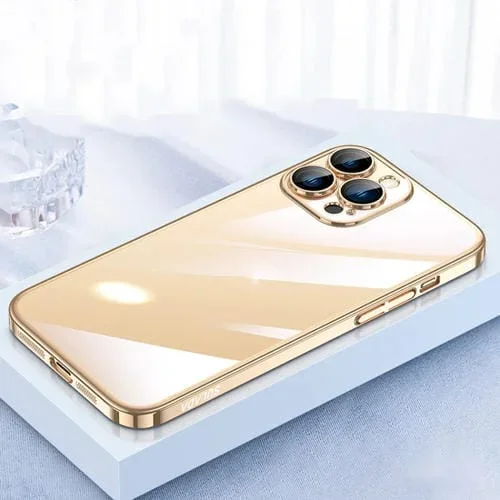 Funda para iPhone 13 Pro Sulada Jingjia Series Protector de Lente PC (Oro)