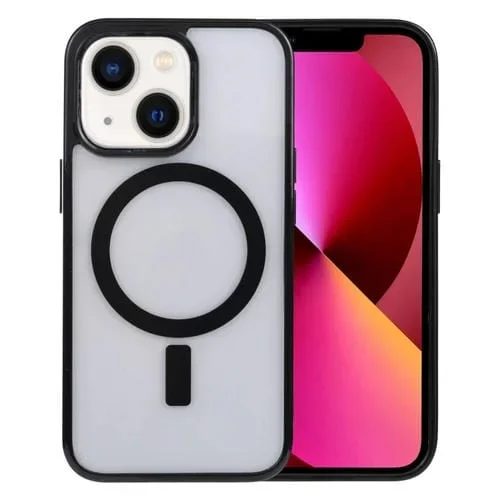 Funda para iPhone 14 Acrylic + TPU Magsafe Magnética para Teléfono (Negro)