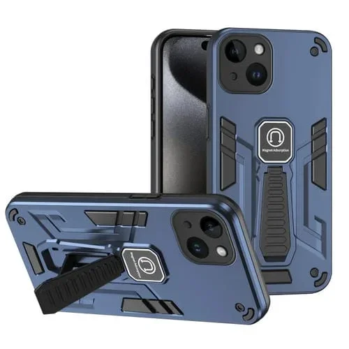 Funda para iPhone 14 Plus 2 en 1 con Soporte a Prueba de Golpes (Azul)