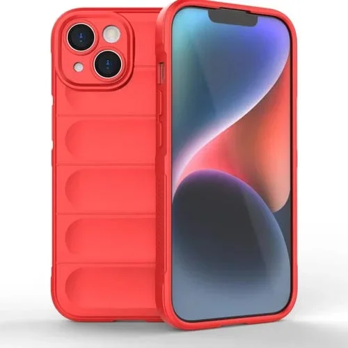 Funda para iPhone 15 Magic Shield TPU con Franela (Rojo)