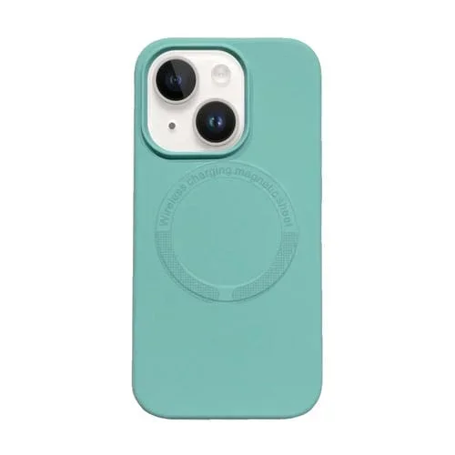 Funda para iPhone 15 Plus Magsafe Magnética de Silicona para Teléfono (Azul Hielo)