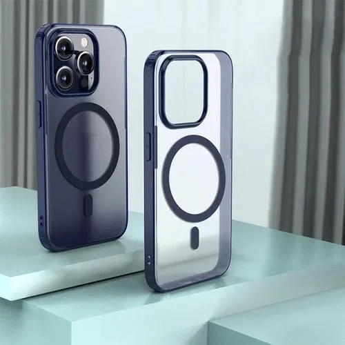 Funda para iPhone 15 Pro Max Armor Magsafe Magnética (Azul)