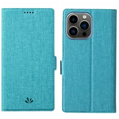 Funda para iPhone 15 Pro Max Vili K Series Cuero Magsafe con Hebilla Doble Cara (Azul)