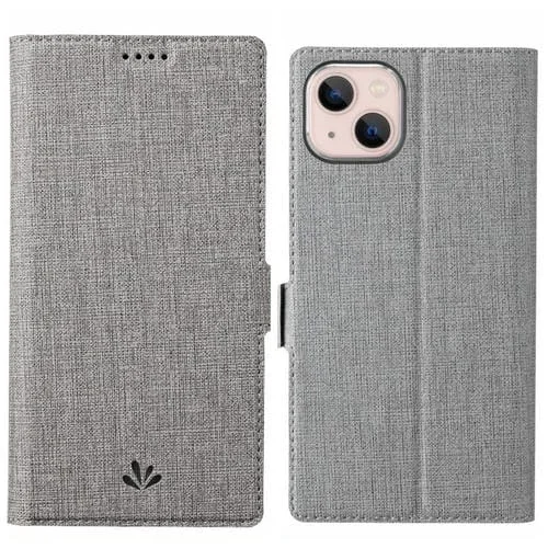 Funda para iPhone 15 Vili K Series de Cuero Magsafe con Hebilla de Doble Lado (Gris)