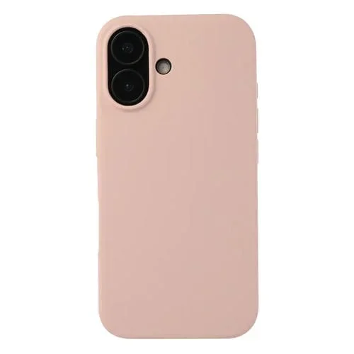 Funda para iPhone 16 Plus Silicona Líquida Protección (Rosa Arena)