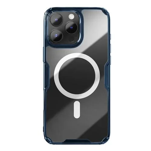 Funda para iPhone 16 Pro Nillkin Ultra Clear Magsafe PC + TPU (Azul)