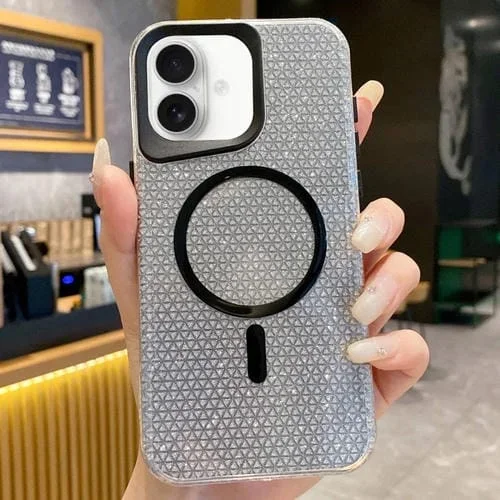 Funda para iPhone 16 Purpurina con Magsafe (Negra)
