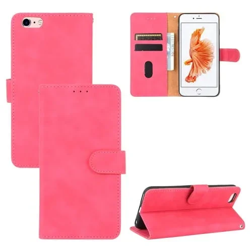 Funda para iPhone 6 y 6S Cuero PU Abatible Horizontal con Soporte Ranuras para Tarjetas y Billetera (Oro Rosa)
