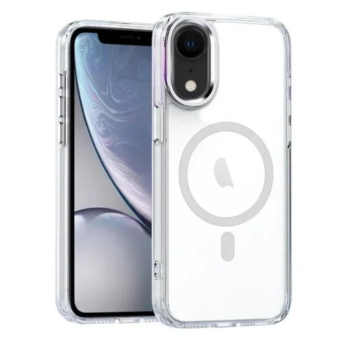 Funda para iPhone Xr Magsafe Magnética Transparente para Teléfono (Transparente)