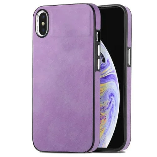 Funda para iPhone Xs Max Skin-Feel Galvanoplastia TPU a Prueba de Golpes (Púrpura)