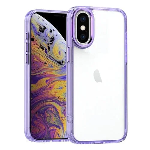 Funda para iPhone Xs / X Acrílico Alta Translucidez (Púrpura)