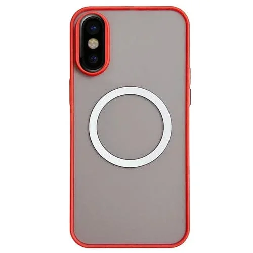 Funda para iPhone Xs/X Hawkeye Piel con Magsafe (Roja)