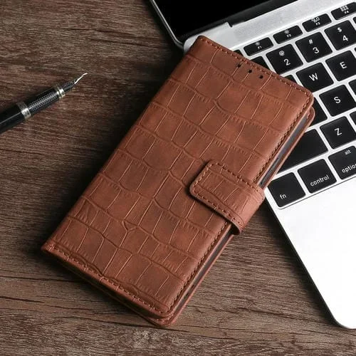 Funda para Meizu Meilan 5 Piel PU Textura Cocodrilo Clasp Magnético (Marrón)