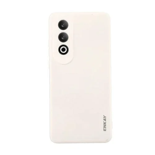Funda para OnePlus Nord CE4 Enkay Silicona Líquida Suave a Prueba de Golpes (Beige)