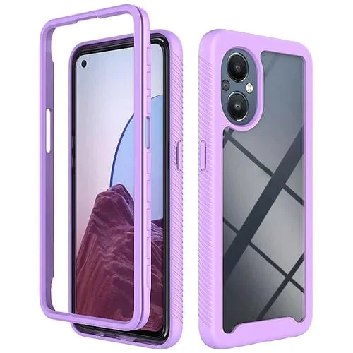Funda para Oneplus Nord N20 5G Oppo Reno7 Z 5G Reno8 Lite 5G TPU PC Antigolpes (Púrpura)