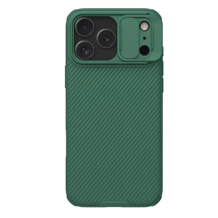Funda para PC NILLKIN CamShield Pro para iPhone 17 Pro Max (verde)