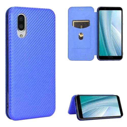 Funda para Sharp Aquos Sense3 Plus Sh-RM11 Flip Horizontal Magnético TPU + PC Cuero PU con Ranura (Azul)