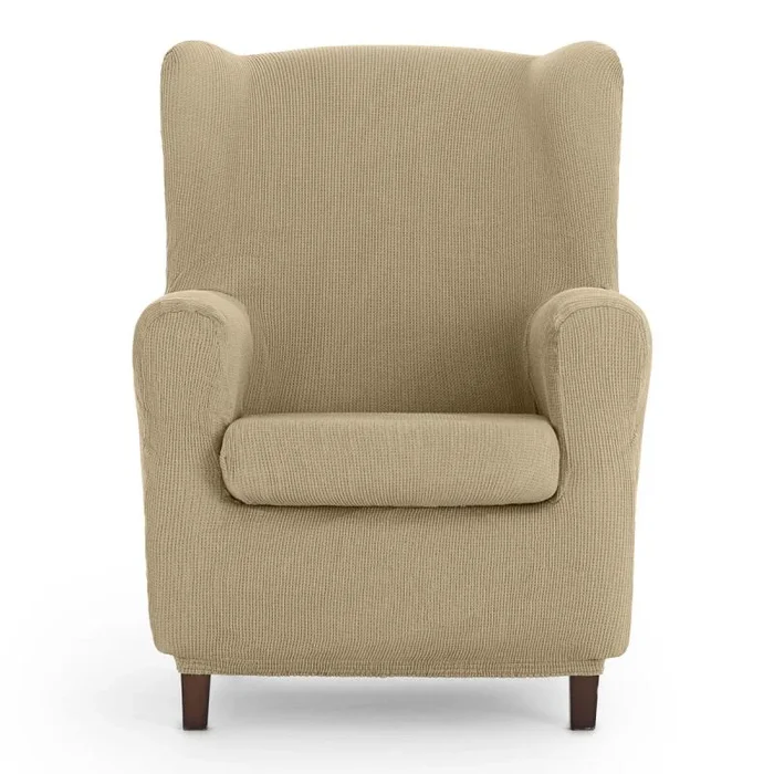 Funda para sillón orejero eysa ulises beige 80 x 100 x 90 cm