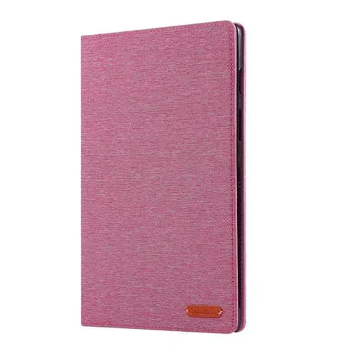 Funda para Tablet Galaxy Tab S5E T720 / T725 Cuero Pu Tapa Horizontal Tela Soporte Ranuras Tarjetas (Rosa)