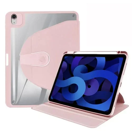 Funda para Tableta Apple iPad Pro 11 2022/2021/2020/2018 Air5 2022 Air4 2020 con Soporte de Rotación 360 (Rosa Bebé)