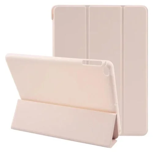 Funda para Tableta Gebei 3-Folding Holder para iPad 9.7 2018 y 2017 Air Air2 Cuero Tapa a Prueba de Golpes (Rosa)