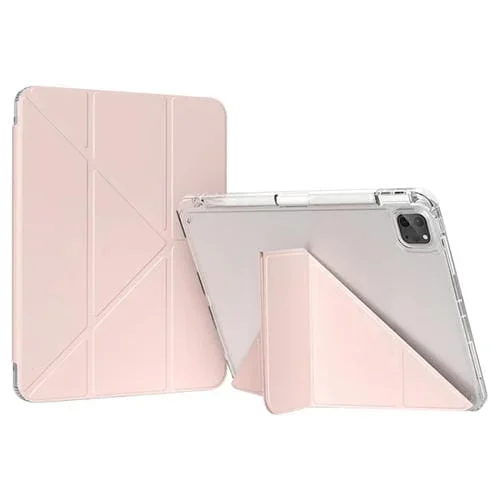 Funda para Tableta Gebei iPad Pro 13 (2024) Cuero con Deformación (Rosa)